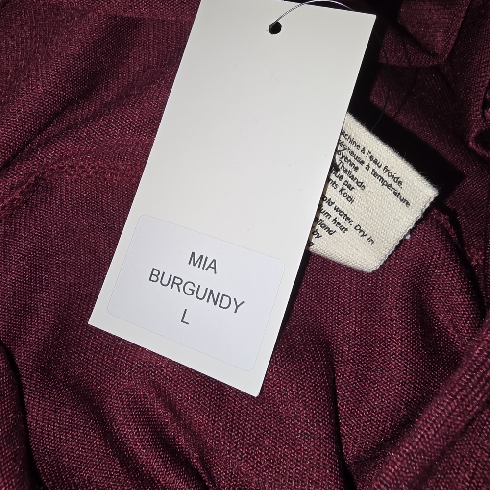 NWT - Kozii - Maroon Hoodie Dress - Picture 6 of 6